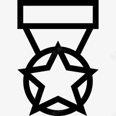 军事勋章成就徽章图标图标