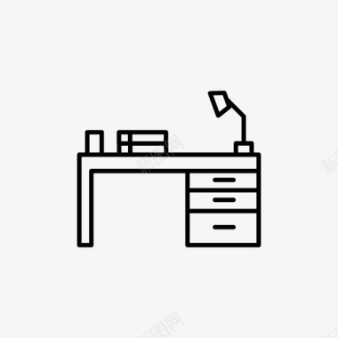 书桌桌子室内图标图标