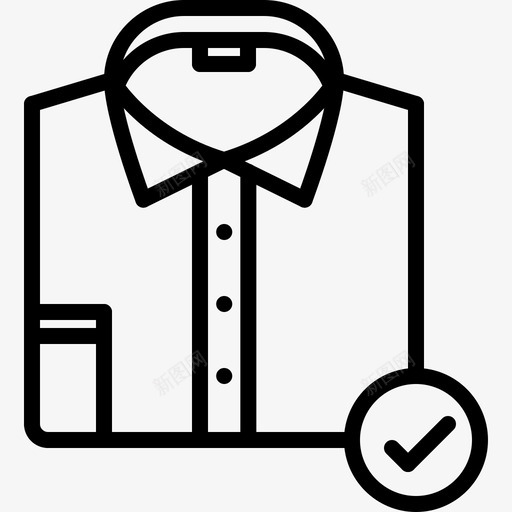 着装规范商务办公室图标svg_新图网 https://ixintu.com 办公室 商务 着装规范 衬衫