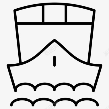 船舶交货海运图标图标