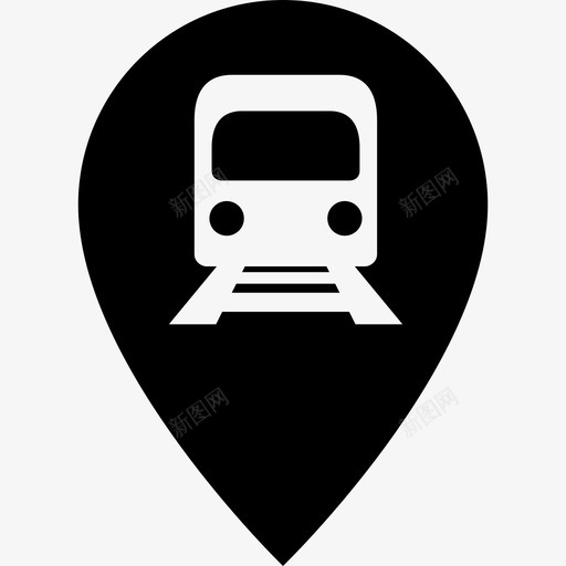 地铁站地址地图图标svg_新图网 https://ixintu.com 别针和旗帜 地图 地址 地铁 地铁站 火车
