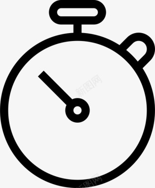 秒表时钟圈图标图标