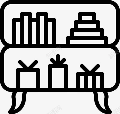 书架电器家具图标图标