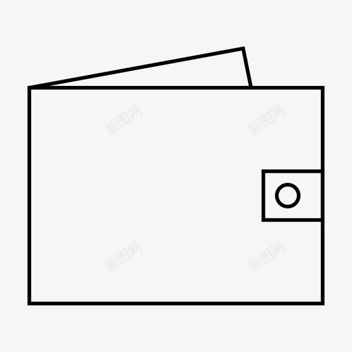 钱包口袋书皮肤图标svg_新图网 https://ixintu.com 口袋书 皮肤 艺术设计线 钱包