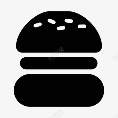 汉堡美式食品图标图标