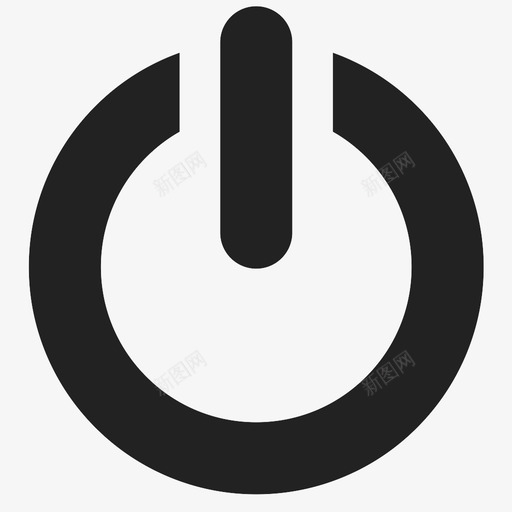 开关电源关闭图标svg_新图网 https://ixintu.com 关闭 开关 电源