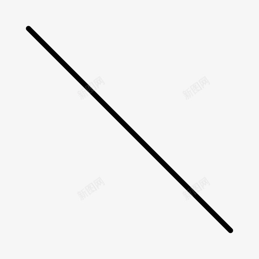 直线对角线几何体图标svg_新图网 https://ixintu.com 几何体 对角线 形状 直线