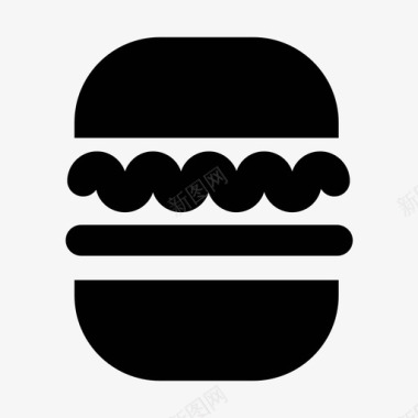 汉堡美式食品图标图标