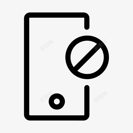 移动块设备电话图标svg_新图网 https://ixintu.com 停止 电话 移动块 警告 设备