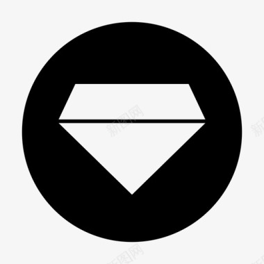 钻石财产物品图标图标