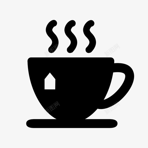茶杯饮料热的图标svg_新图网 https://ixintu.com 杯子 热的 茶杯 食品和饮料 饮料