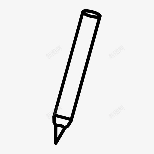 记号笔美术用品绘画图标svg_新图网 https://ixintu.com 作家 插图 绘画 美术用品 记号笔