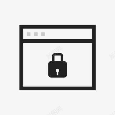 网站锁密码保护网站隐私图标图标