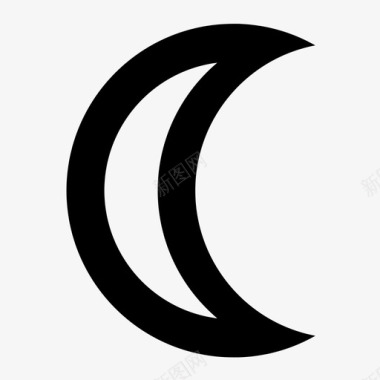 月亮炼金术占星术图标图标