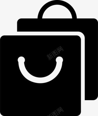 购物袋商业网上商店图标图标