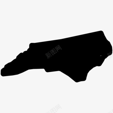 北卡罗来纳州北卡罗来纳州地图美国各州地图填充图标图标