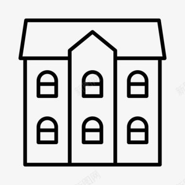 房子建筑物房屋图标图标