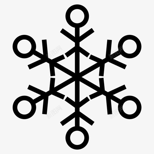 雪晶图案雪花图标svg_新图网 https://ixintu.com 图案 雪晶 雪花