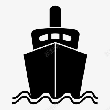 船邮轮海洋图标图标