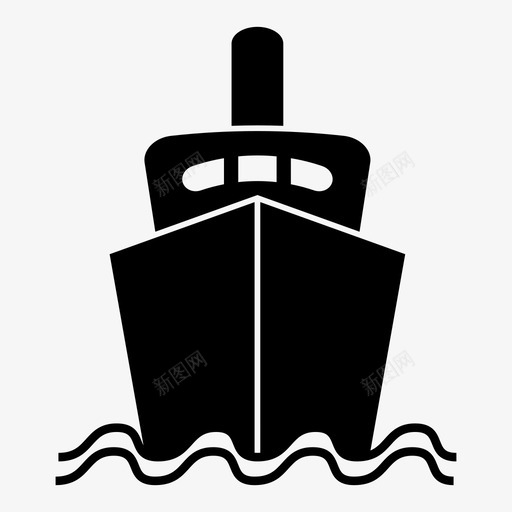 船邮轮海洋图标svg_新图网 https://ixintu.com 旅行 海洋 船 邮轮