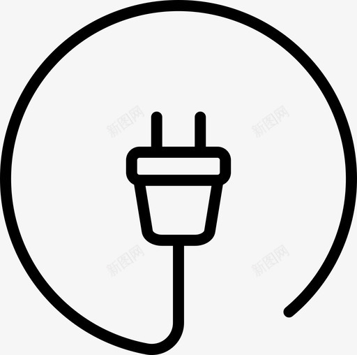 插头环保型电气图标svg_新图网 https://ixintu.com 插头 环保型 电气 电源插头 绿色电源 能源