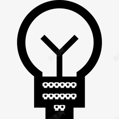 灯泡想法灯具图标图标