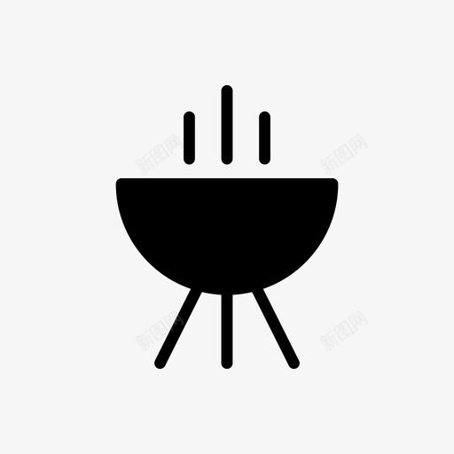 燃烧器烹饪食物图标svg_新图网 https://ixintu.com 假日 厨房 夏季和假日线图标 烹饪 燃烧器 食物