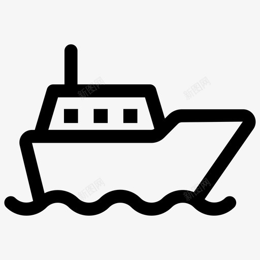 邮轮港口海上图标svg_新图网 https://ixintu.com 海上 港口 船舶 货物 运输 邮轮
