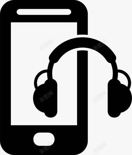 音乐耳机mp3图标svg_新图网 https://ixintu.com mp3 soud 智能手机 耳机 音乐