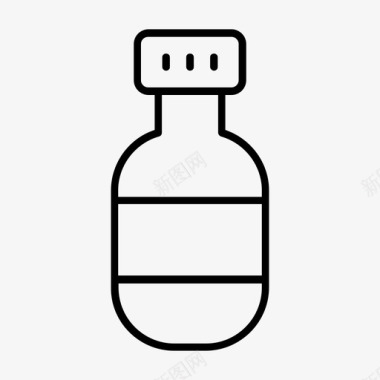 瓶子污染稀薄图标图标