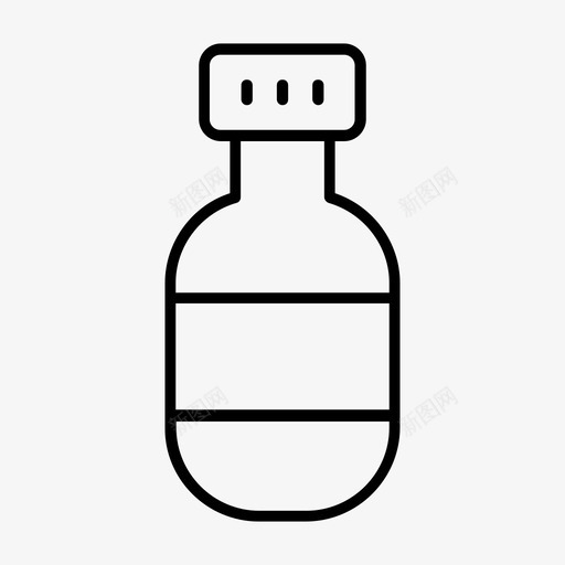 瓶子污染稀薄图标svg_新图网 https://ixintu.com 污染稀薄 瓶子