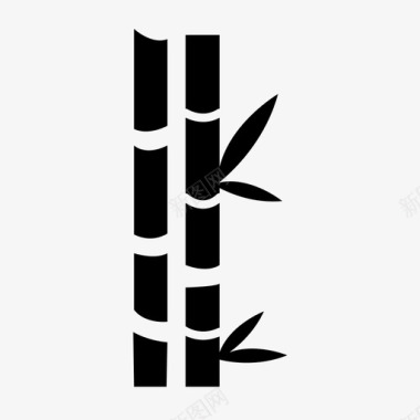 竹叶树图标图标