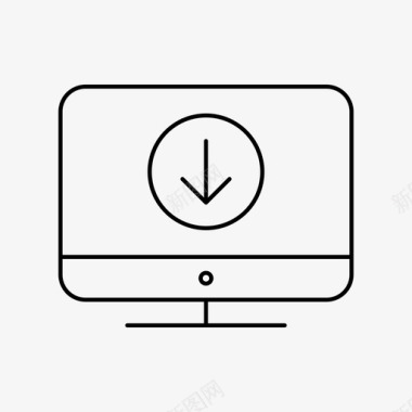 显示器电脑屏幕桌面图标图标