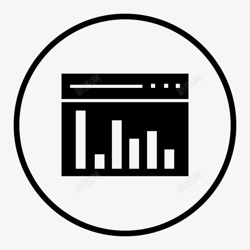 在线统计营销在线分析图标svg_新图网 https://ixintu.com 在线分析 在线图表 在线统计 浏览器 营销