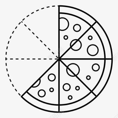 披萨八分之五除法五除以八图标图标