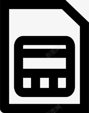 sim卡手机卡图标图标