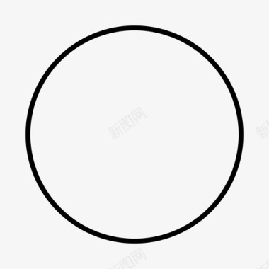 圆直径半径图标图标