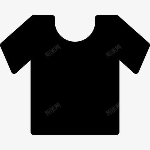 短袖T恤时尚电子商务图标svg_新图网 https://ixintu.com 时尚 电子商务 短袖T恤
