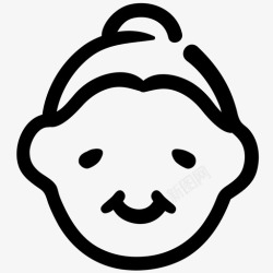 老女人外婆女演员嘟嘟图标高清图片