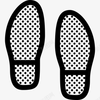 足迹脚印鞋子图标图标