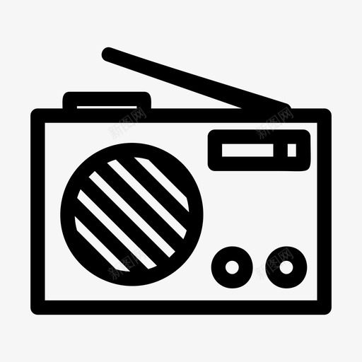 收音机收音机播放机收音机节目图标svg_新图网 https://ixintu.com 收音机 收音机播放机 收音机节目