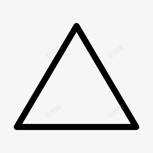 三角形三角形形状用户界面图标svg_新图网 https://ixintu.com 三角形 三角形形状 用户界面