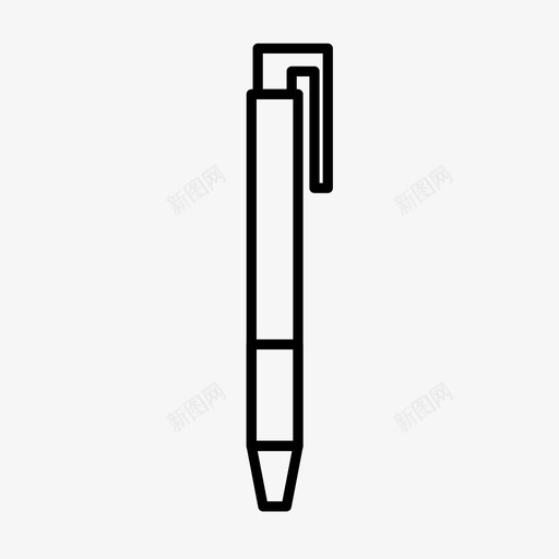 钢笔圆珠笔画笔图标svg_新图网 https://ixintu.com 写字 圆珠笔 文具 画笔 钢笔 铅笔