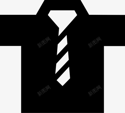 衬衫搭配领带布料服装图标svg_新图网 https://ixintu.com 布料 时装 服装 服饰 衬衫搭配领带 购物