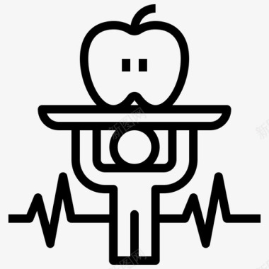 健康与健康保健营养图标图标