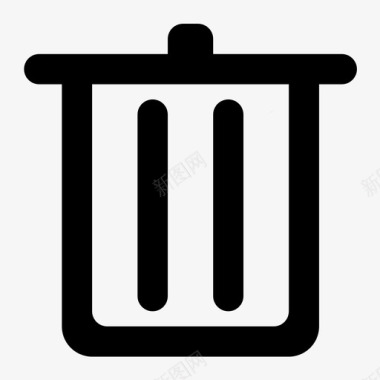 删除-回收桶图标