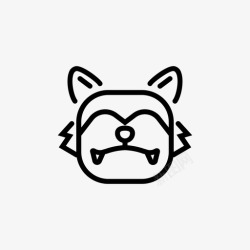 狼狗图标狼狗满月图标高清图片