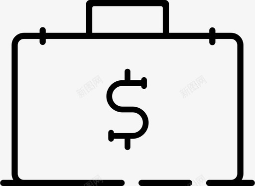 钱箱商务美元图标图标