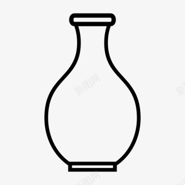花瓶古董装饰图标图标