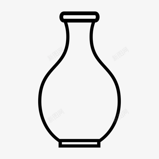 花瓶古董装饰图标svg_新图网 https://ixintu.com 古董 罐子 花瓶 装饰 陈列品